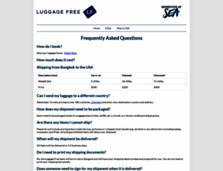 new.luggagefree.com screenshot