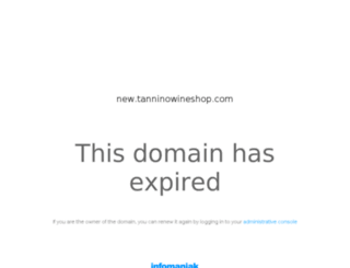 new.tanninowineshop.com screenshot
