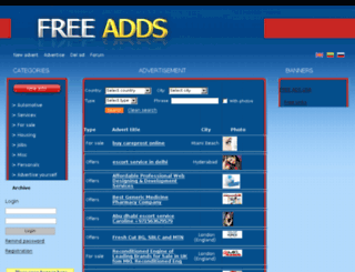 newadlist.com screenshot