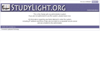newadmin.studylight.org screenshot
