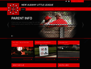 newalbanylittleleague.com screenshot