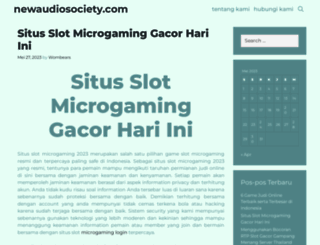 newaudiosociety.com screenshot