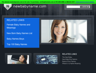 newbabyname.com screenshot