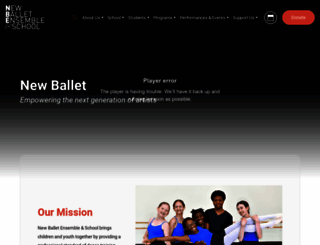 newballet.org screenshot