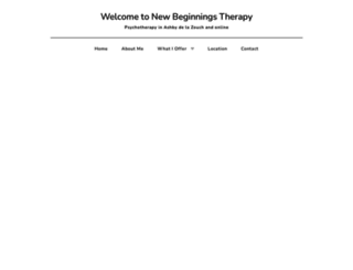 newbeginningstherapy.org.uk screenshot