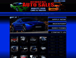 newbergautosales.com screenshot