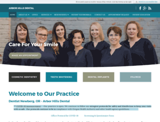 newbergdentist.com screenshot