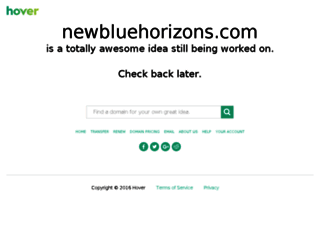 newbluehorizons.com screenshot