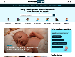 newbornstages.com screenshot