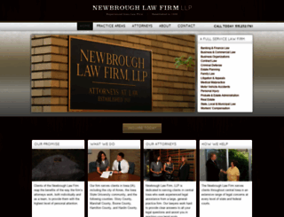 newbroughlaw.com screenshot