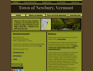 newburyvt.org screenshot