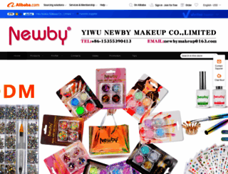 newbymakeup.en.alibaba.com screenshot