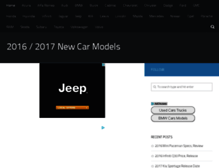 newcarmodels2016.com screenshot