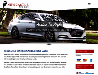 newcastlehirecars.com.au screenshot