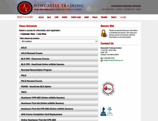 newcastletraining.enrollware.com screenshot
