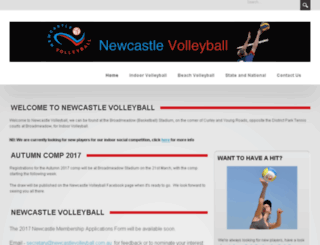 newcastlevolleyball.com.au screenshot