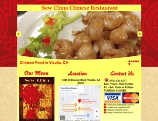 newchinarestaurantvisalia.com screenshot