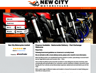 newcitymotorcycles.co.uk screenshot