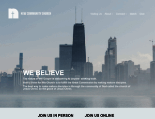 newcommchurch.org screenshot