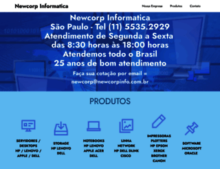 newcorpinfo.com.br screenshot