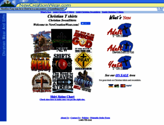newcreationwear.com screenshot