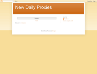 newdailyproxies.blogspot.com screenshot