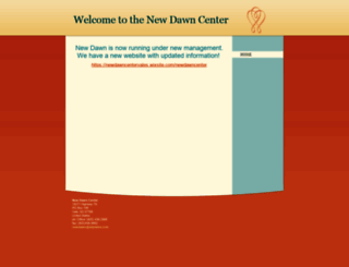 newdawncenter.us screenshot