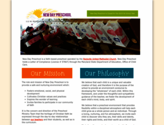 newdaypreschool.org screenshot