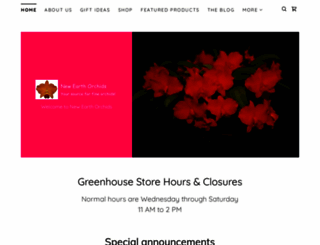 newearthorchids.com screenshot