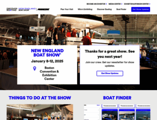 newenglandboatshow.com screenshot