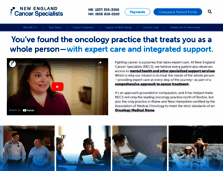 newenglandcancerspecialists.org screenshot