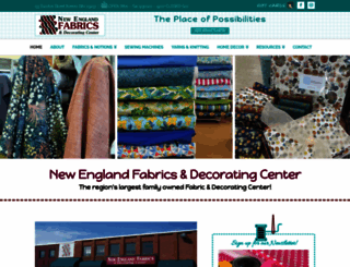 newenglandfabrics.com screenshot