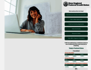 newenglandfcu.mortgagewebcenter.com screenshot