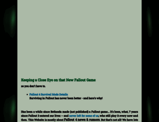 newfallout.com screenshot