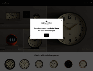 newgateclocks.com screenshot