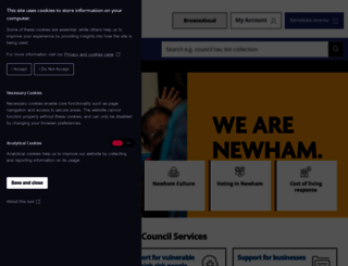 newham.gov.uk screenshot