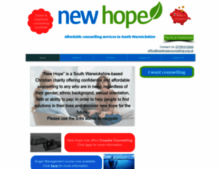 newhopecounselling.org.uk screenshot