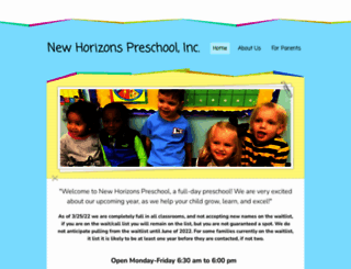 newhorizonschildcareinc.com screenshot