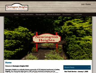 newingtonheightshoa.com screenshot
