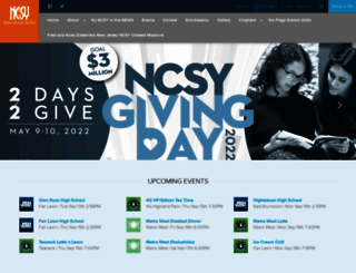 newjersey.ncsy.org screenshot