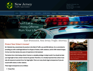 newjerseytrafficlawcenter.com screenshot