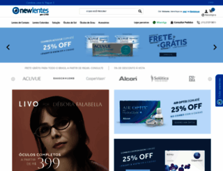 newlentes.com.br screenshot