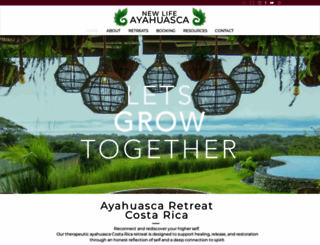 newlifeayahuasca.com screenshot