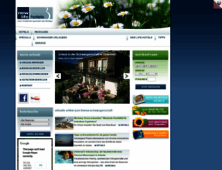 newlifehotels.com screenshot