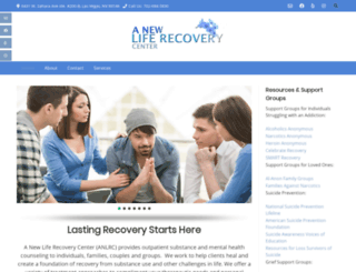 newliferecoverylv.com screenshot