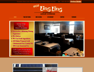 newlinglingcuisine.3menucities.com screenshot
