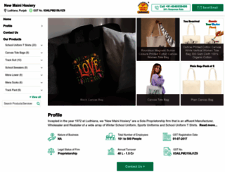 newmainihosiery.com screenshot