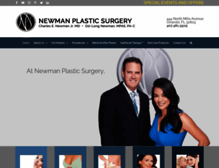 newmanplasticsurgery.com screenshot