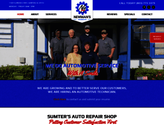 newmansautomotivesumter.com screenshot