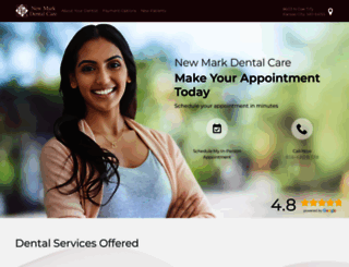 newmarkdentalcare.com screenshot